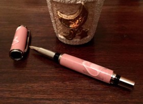 Penna artigianale Smoky Pink