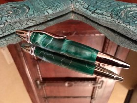 Penna artigianale Smeraldo