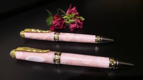Coppia penne artigianali Fumo Rosa