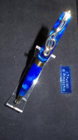 Penna artigianale Snella Musica Blu